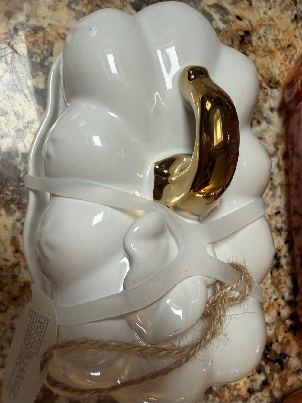 Crofton White Ceramic Pumpkin Butter Dish-NWT - Picture 5 of 9